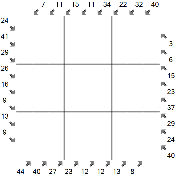 Little Killer Sudoku - Difficile