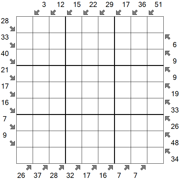 Little Killer Sudoku - Difficile