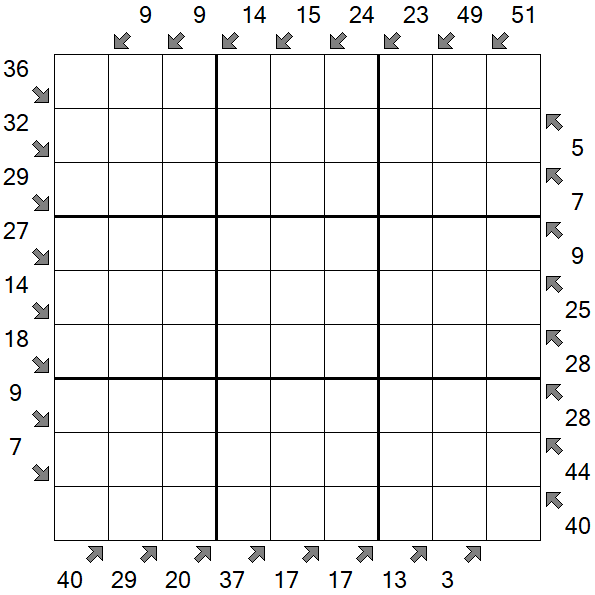 Little Killer Sudoku - Difficile