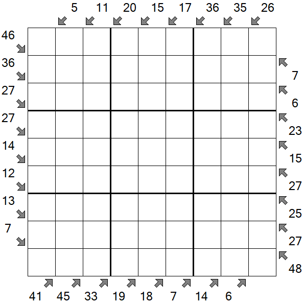 Little Killer Sudoku - Difficile