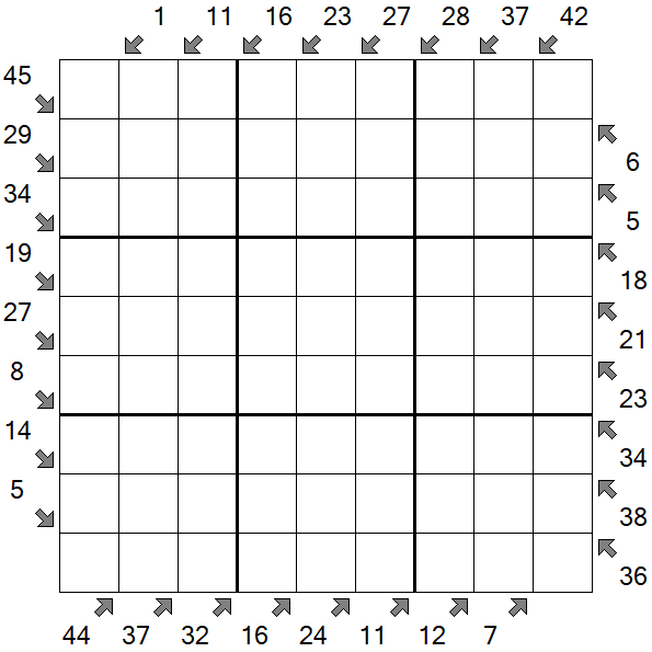 Little Killer Sudoku - Difficile