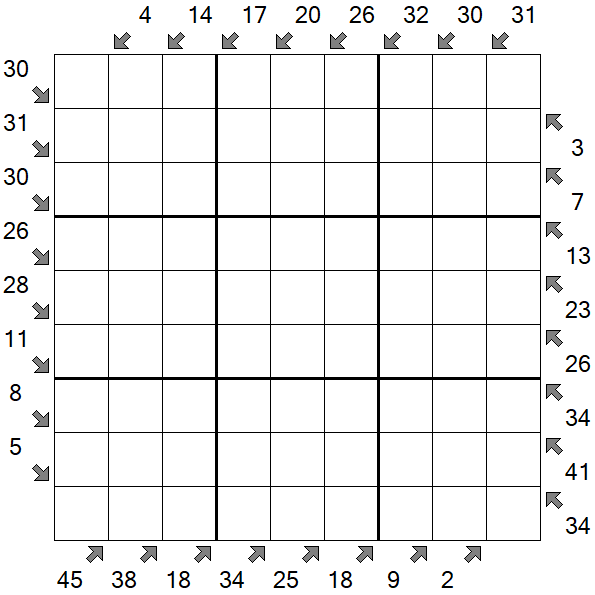 Little Killer Sudoku - Difficile