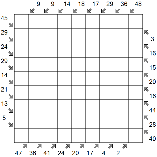 Little Killer Sudoku - Difficile