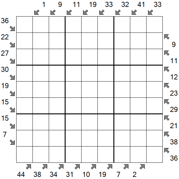 Little Killer Sudoku - Difficile