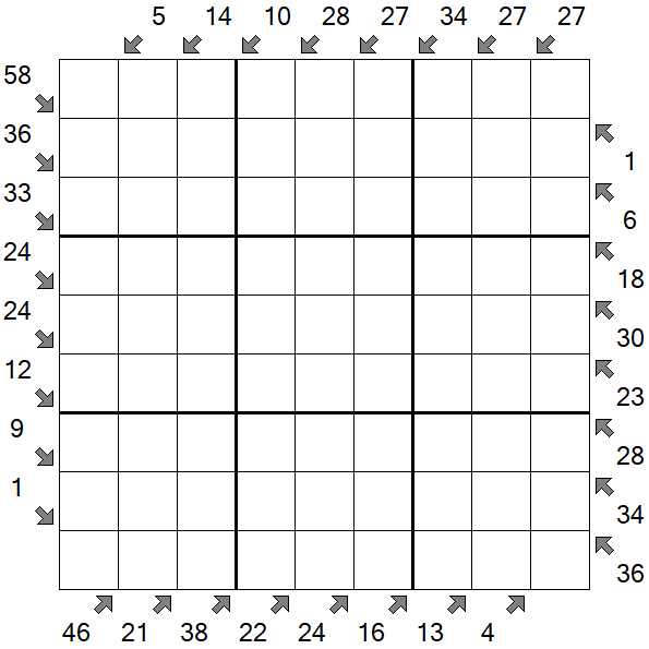 Little Killer Sudoku - Difficile