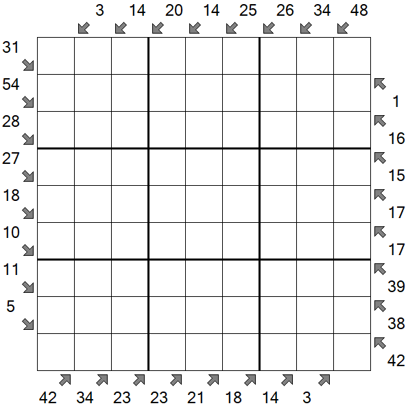 Little Killer Sudoku - Difficile