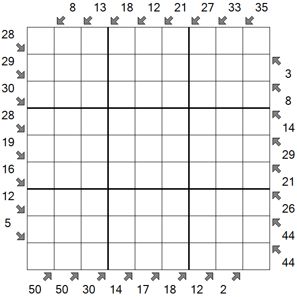 Little Killer Sudoku - Difficile