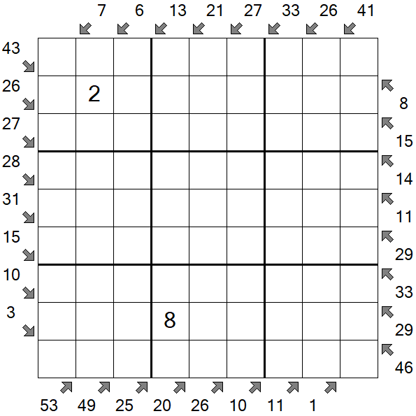 Little Killer Sudoku - Hard