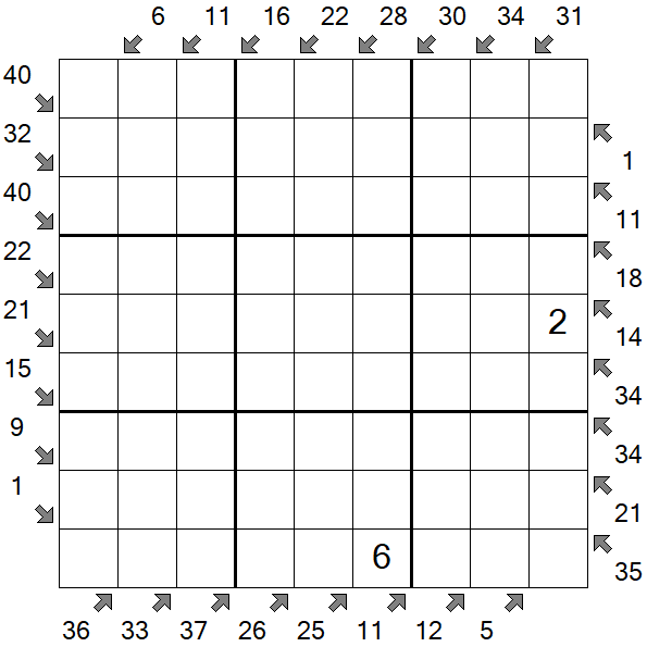 Little Killer Sudoku - Hard