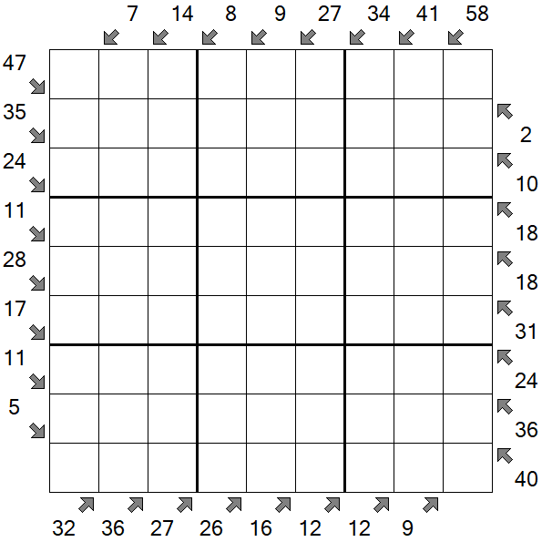 Little Killer Sudoku - Hard