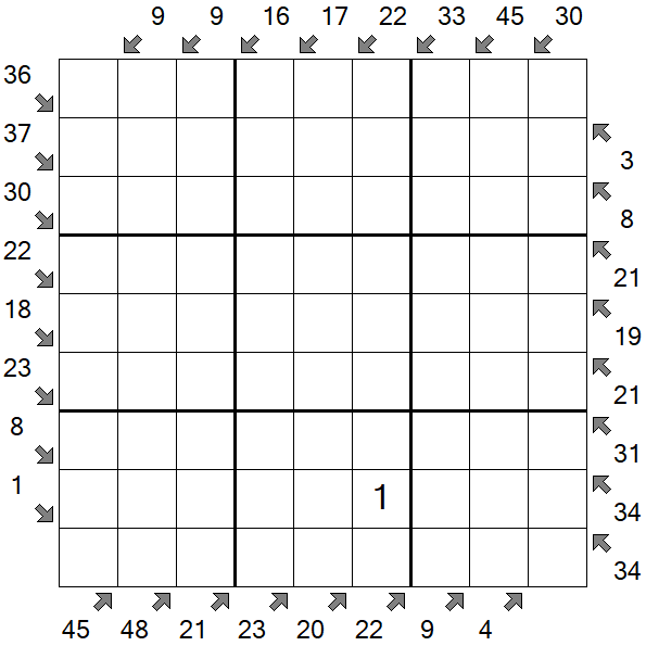 Little Killer Sudoku - Difícil