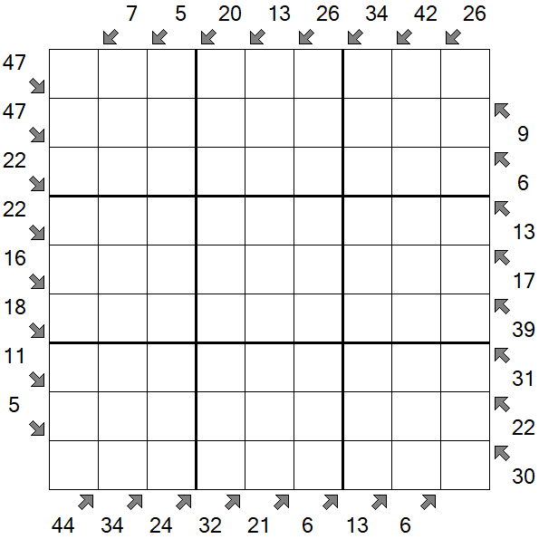 Little Killer Sudoku - Difícil