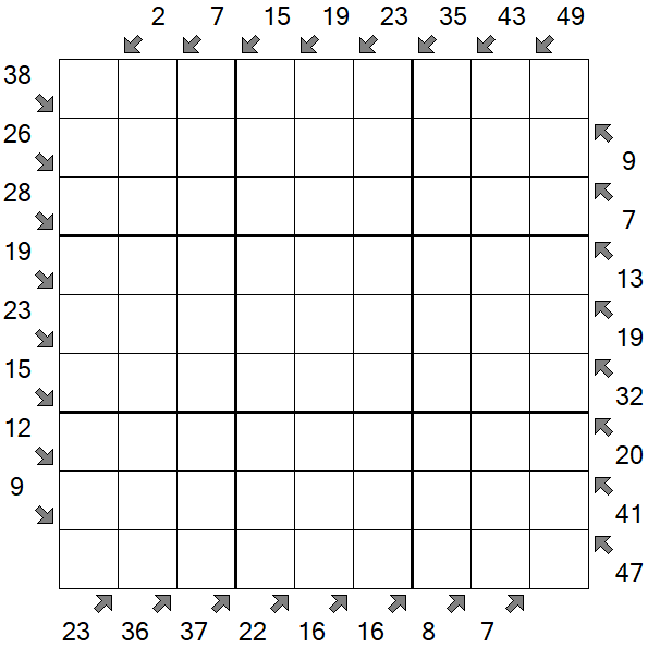 Little Killer Sudoku - Difícil