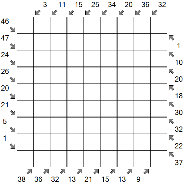 Little Killer Sudoku - Difícil