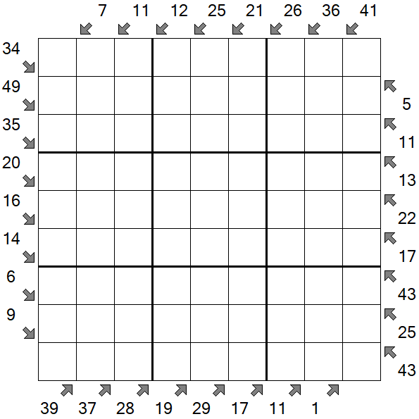 Little Killer Sudoku - Difícil
