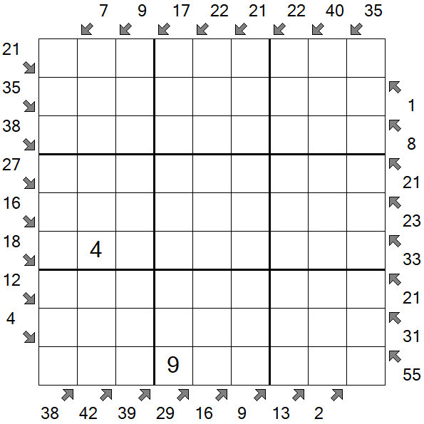 Little Killer Sudoku - Schwierig