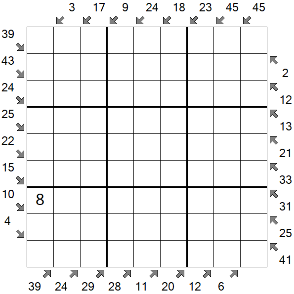 Little Killer Sudoku - Schwierig