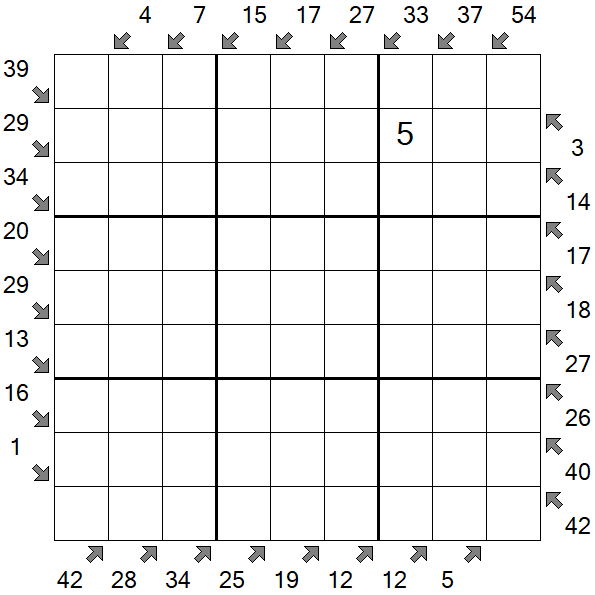 Little Killer Sudoku - Hard