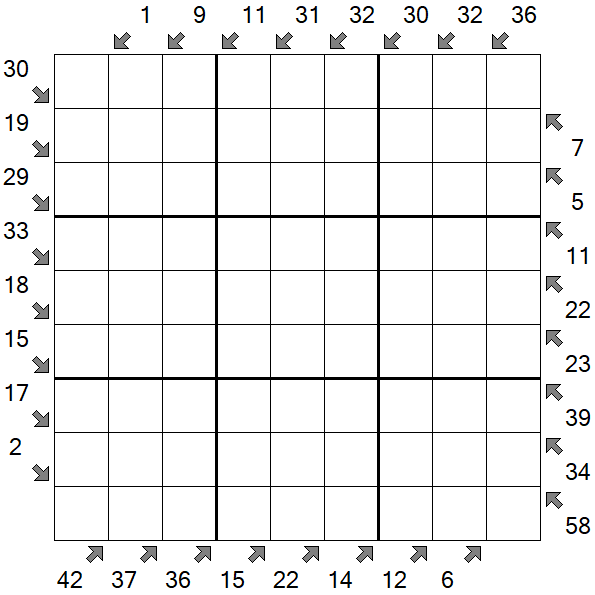 Little Killer Sudoku - Schwierig