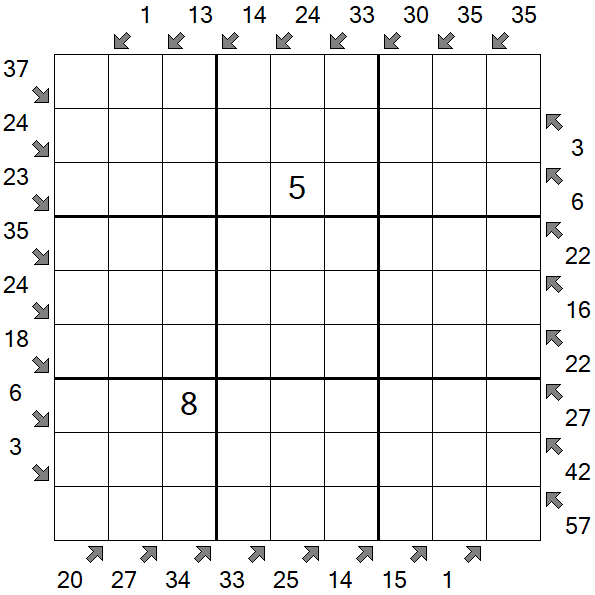 Little Killer Sudoku - Hard