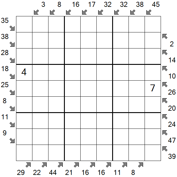 Little Killer Sudoku - Hard