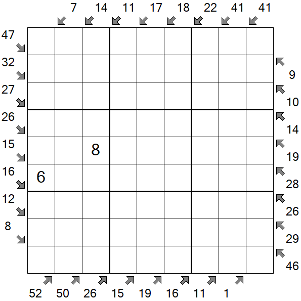 Little Killer Sudoku - Hard