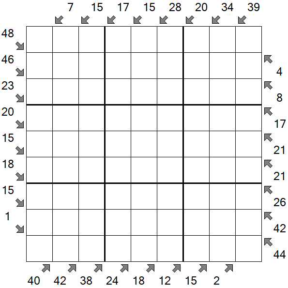 Little Killer Sudoku - Difficile