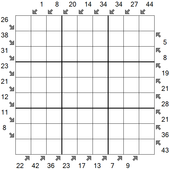 Little Killer Sudoku - Hard