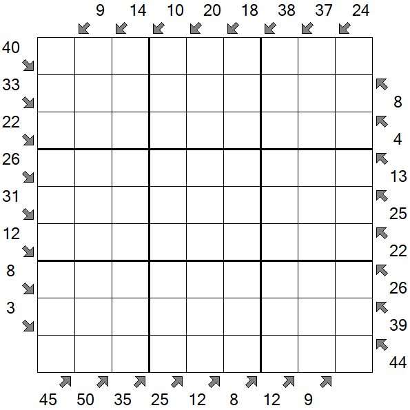 Little Killer Sudoku - Difficile
