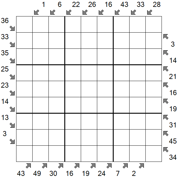 Little Killer Sudoku - Difficile