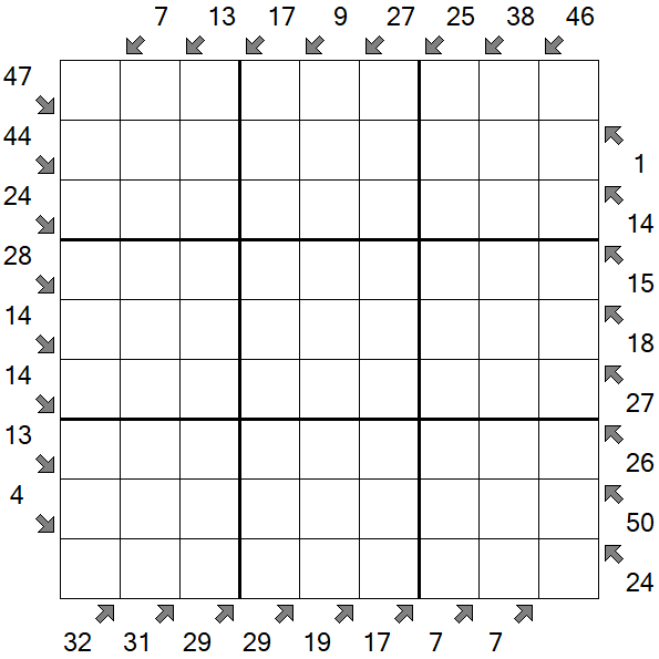 Little Killer Sudoku - Difficile