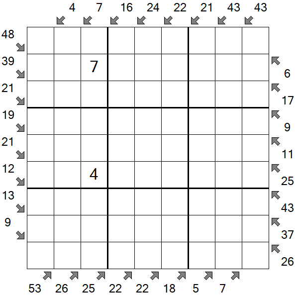 Little Killer Sudoku - Difícil