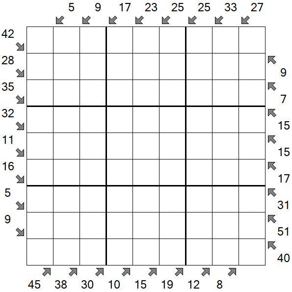Little Killer Sudoku - Difícil