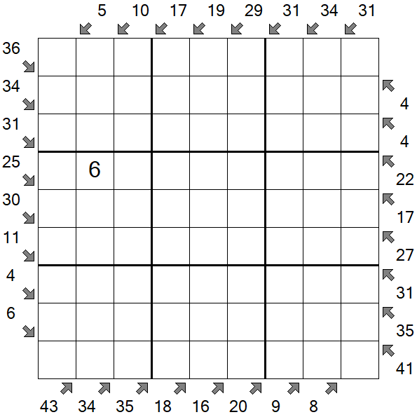 Little Killer Sudoku - Difícil