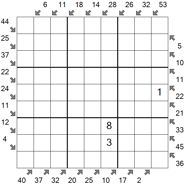 Little Killer Sudoku - Difficile
