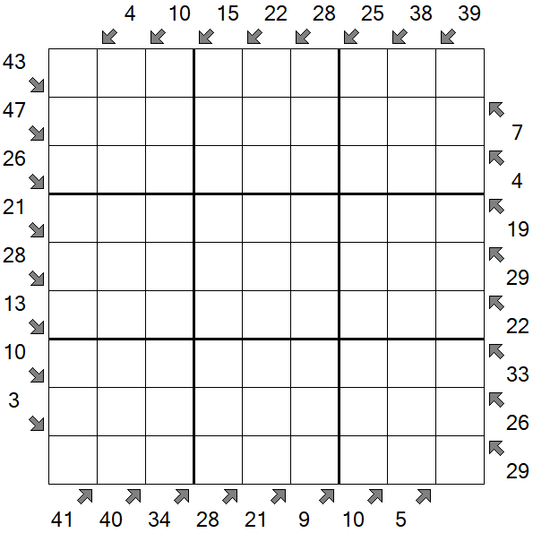 Little Killer Sudoku - Difícil