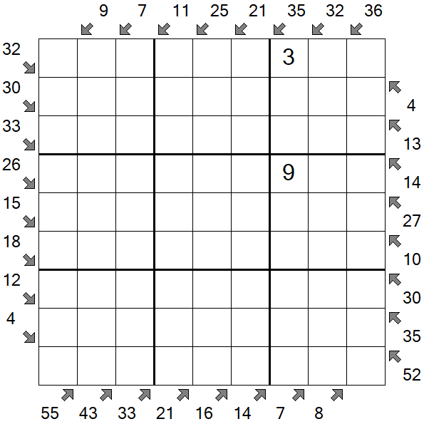 Little Killer Sudoku - Difícil