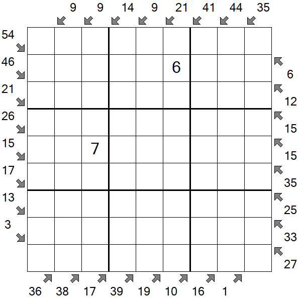 Little Killer Sudoku - Difícil