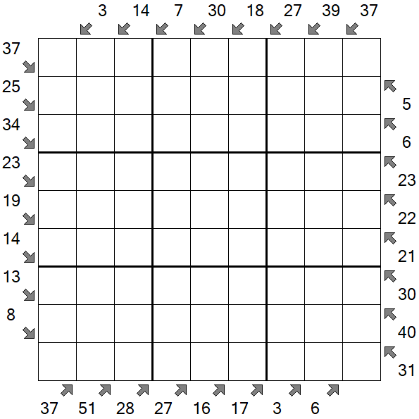 Little Killer Sudoku - Difícil