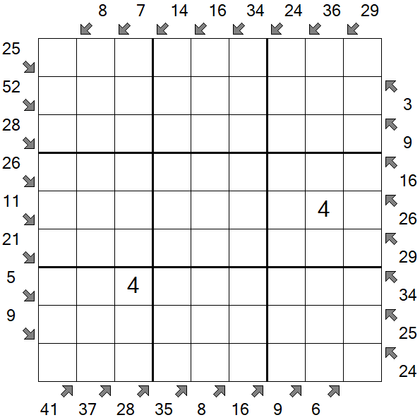 Little Killer Sudoku - Difícil