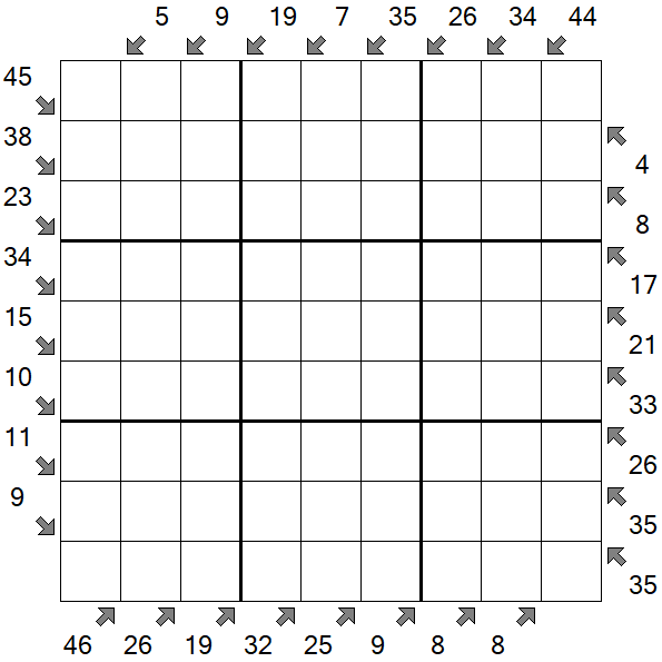 Little Killer Sudoku - Difficile