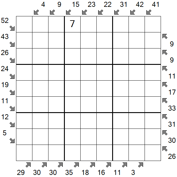 Little Killer Sudoku - Difícil
