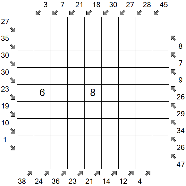 Little Killer Sudoku - Difícil