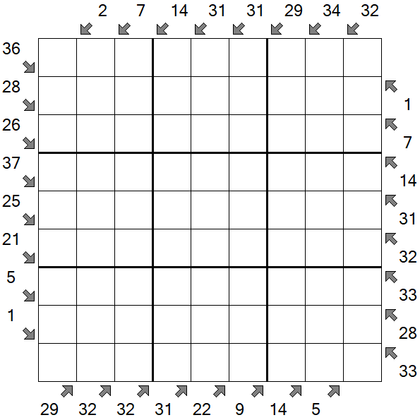 Little Killer Sudoku - Difficile