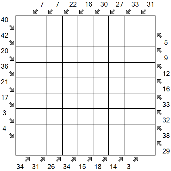 Little Killer Sudoku - Difícil