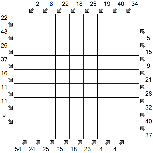 Little Killer Sudoku - Difficile