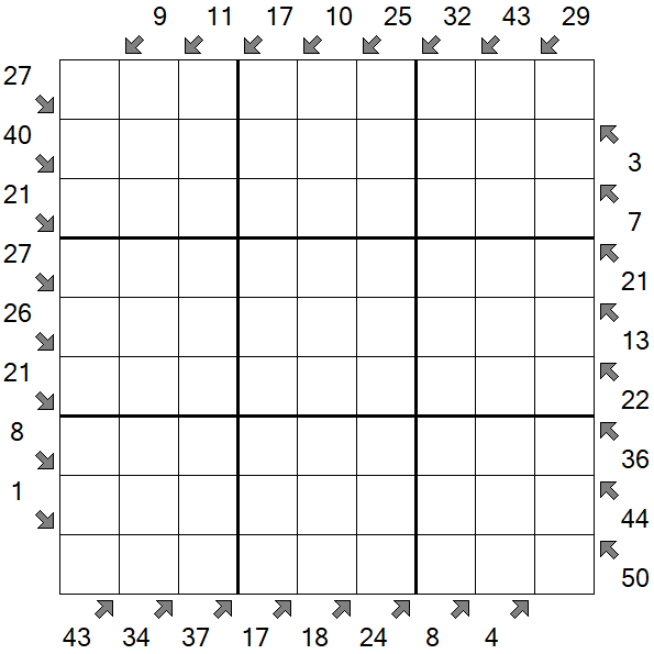 Little Killer Sudoku - Difícil