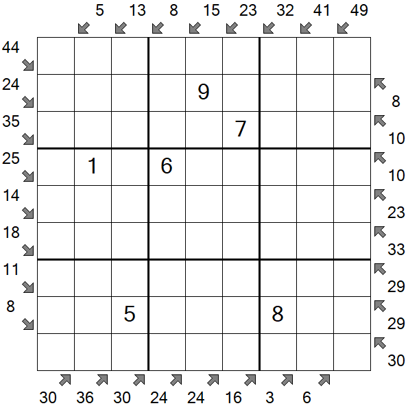 Little Killer Sudoku - Médio