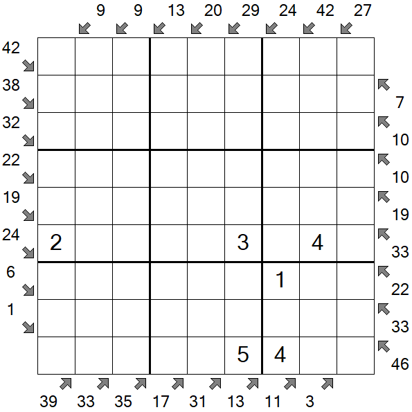 Little Killer Sudoku - Medium