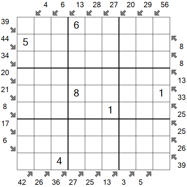 Little Killer Sudoku - Medium